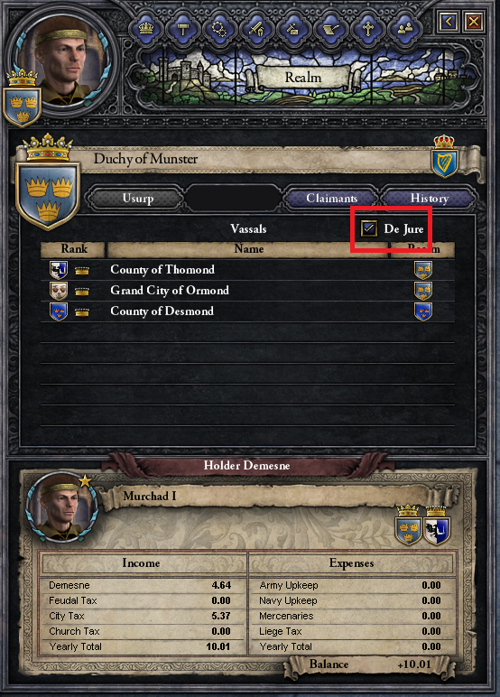 Crusader Kings Part The Interface Continued